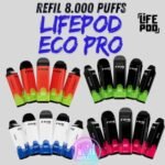 Cartucho/Refil - Life pod ECO PRO 8000 puffs
